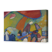 Wassily Kandinsky's 'Strandenze' painting reproduced as a gallery-wrapped canvas print