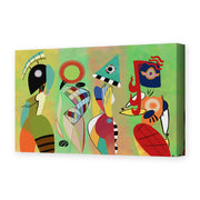 Wassily Kandinsky's 'The Muses' painting reproduced as a gallery-wrapped canvas print