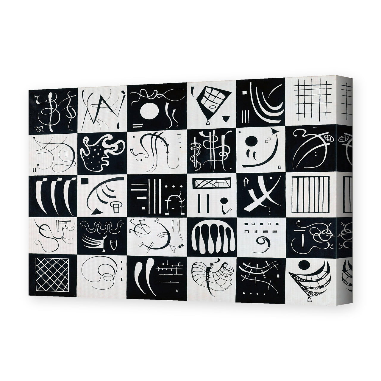 Wassily Kandinsky's 'Trente' painting reproduced as a gallery-wrapped canvas print
