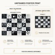 Wassily Kandinsky - Trente poster print size comparison and framing display infographic