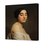 William-Adolphe Bouguereau's 'Disdain' painting reproduced as a gallery-wrapped canvas print
