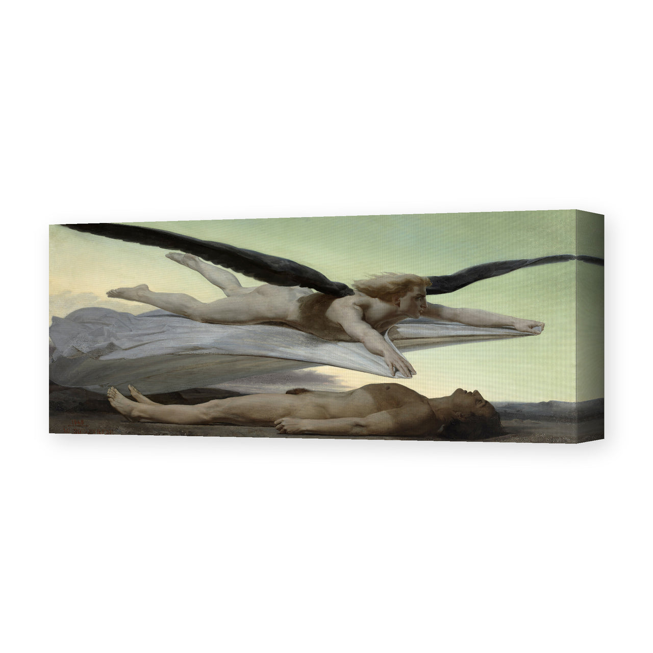 William-Adolphe Bouguereau's 'Equality Before Death' painting reproduced as a gallery-wrapped canvas print