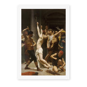 William-Adolphe Bouguereau's 'Flagellation of Our Lord Jesus Christ' painting reproduced as a rolled canvas print