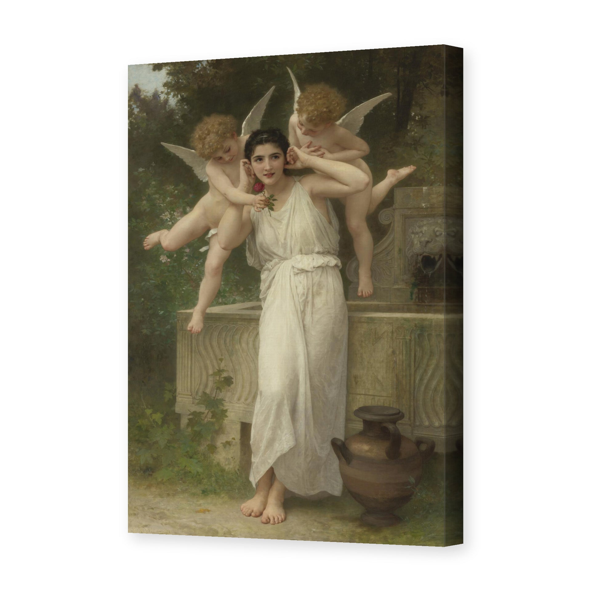 William-Adolphe Bouguereau's 'Jeunesse' painting reproduced as a gallery-wrapped canvas print