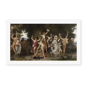 William-Adolphe Bouguereau's 'La Jeunesse de Bacchus (The Youth of Bacchus)' painting reproduced as a rolled canvas print