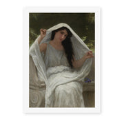 William-Adolphe Bouguereau's 'Le Voile' painting reproduced as a rolled canvas print