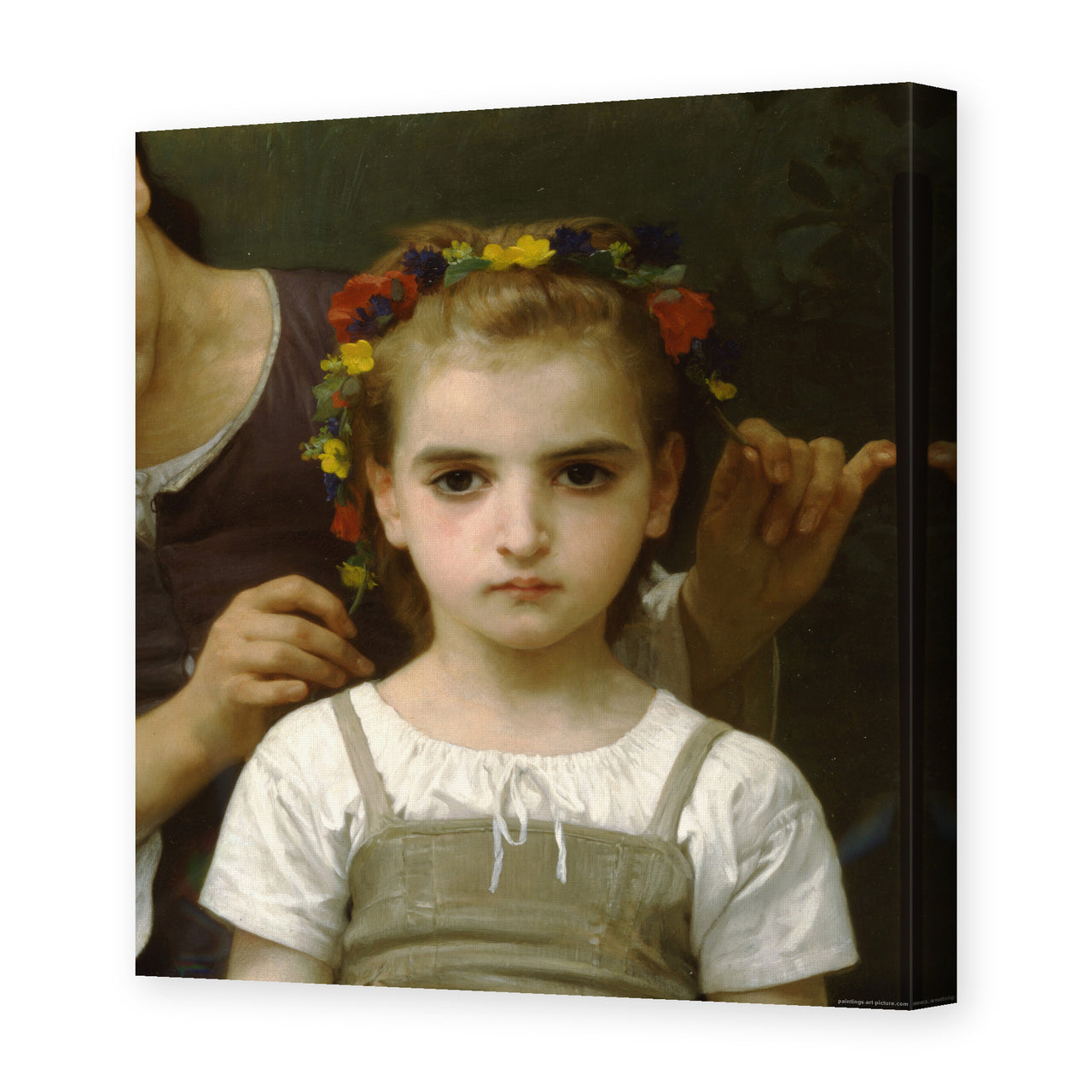 William-Adolphe Bouguereau's 'Mother and Child' painting reproduced as a gallery-wrapped canvas print