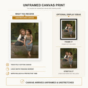 William-Adolphe Bouguereau - Pêche pour les grenouilles canvas print size comparison and framing display infographic