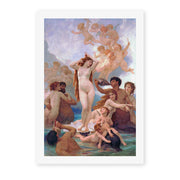 William-Adolphe Bouguereau's 'The Birth of Venus' painting reproduced as a rolled canvas print