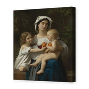 William-Adolphe Bouguereau's 'The Oranges' painting reproduced as a gallery-wrapped canvas print