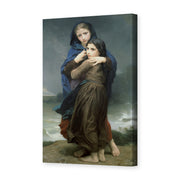 William-Adolphe Bouguereau's 'The Storm' painting reproduced as a gallery-wrapped canvas print