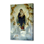 William-Adolphe Bouguereau's 'The Virgin with Angels' painting reproduced as a gallery-wrapped canvas print