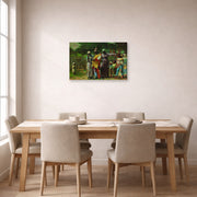 Gallery-wrapped canvas print of Winslow Homer's Dressing for the Carnival displayed on a wall in a dining room