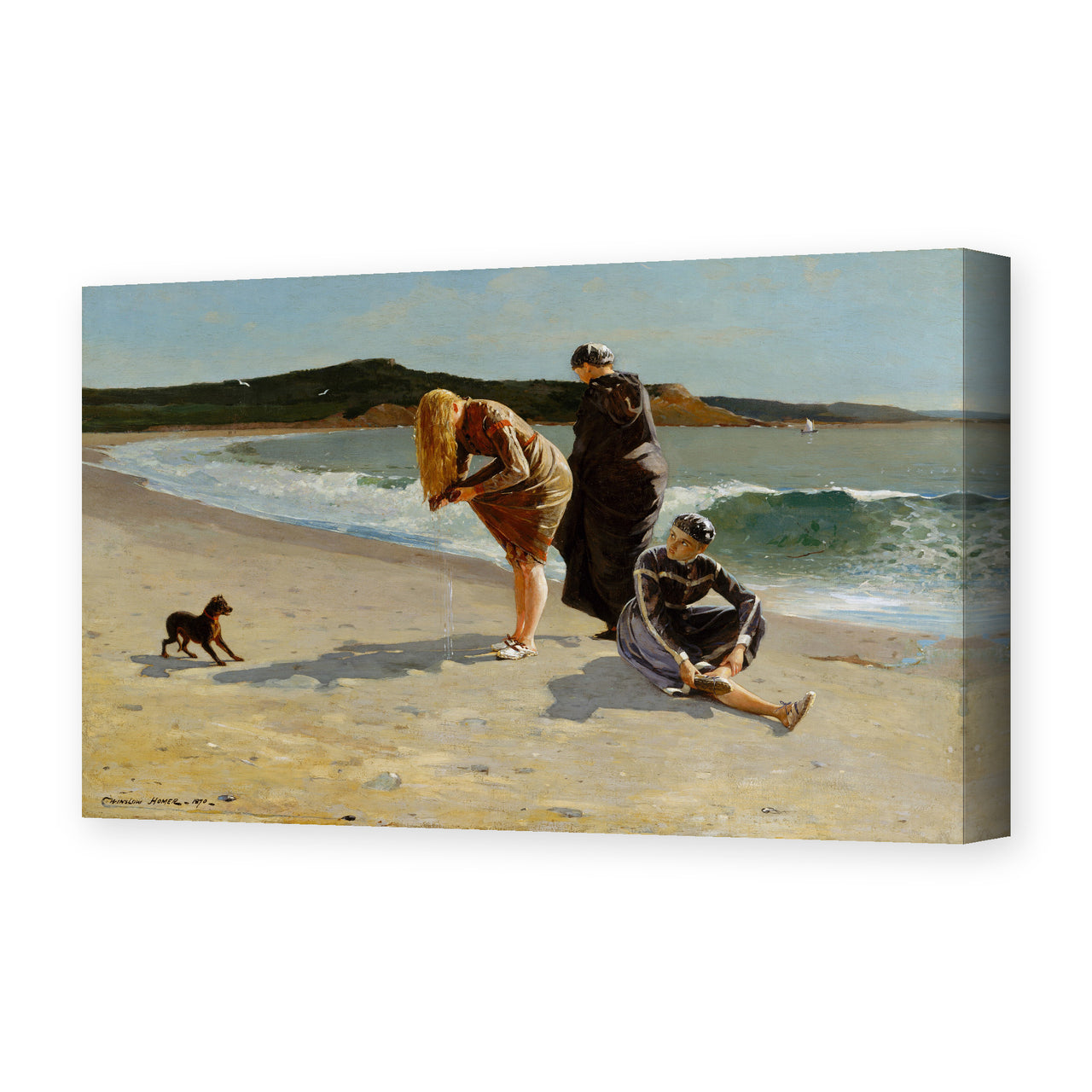 Winslow Homer's 'Eagle Head Manchester Massachusetts (High Tide)' painting reproduced as a gallery-wrapped canvas print