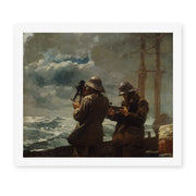 Winslow Homer's 'Eight Bells' painting reproduced as a rolled canvas print