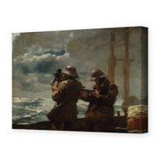 Winslow Homer's 'Eight Bells' painting reproduced as a gallery-wrapped canvas print