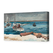 Winslow Homer's 'Nassau' painting reproduced as a gallery-wrapped canvas print