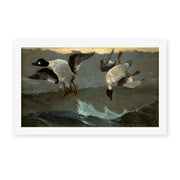 Winslow Homer's 'Right and Left' painting reproduced as a rolled canvas print