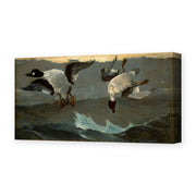 Winslow Homer's 'Right and Left' painting reproduced as a gallery-wrapped canvas print