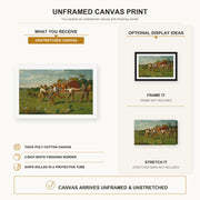 Winslow Homer - Snap the Whip canvas print size comparison and framing display infographic