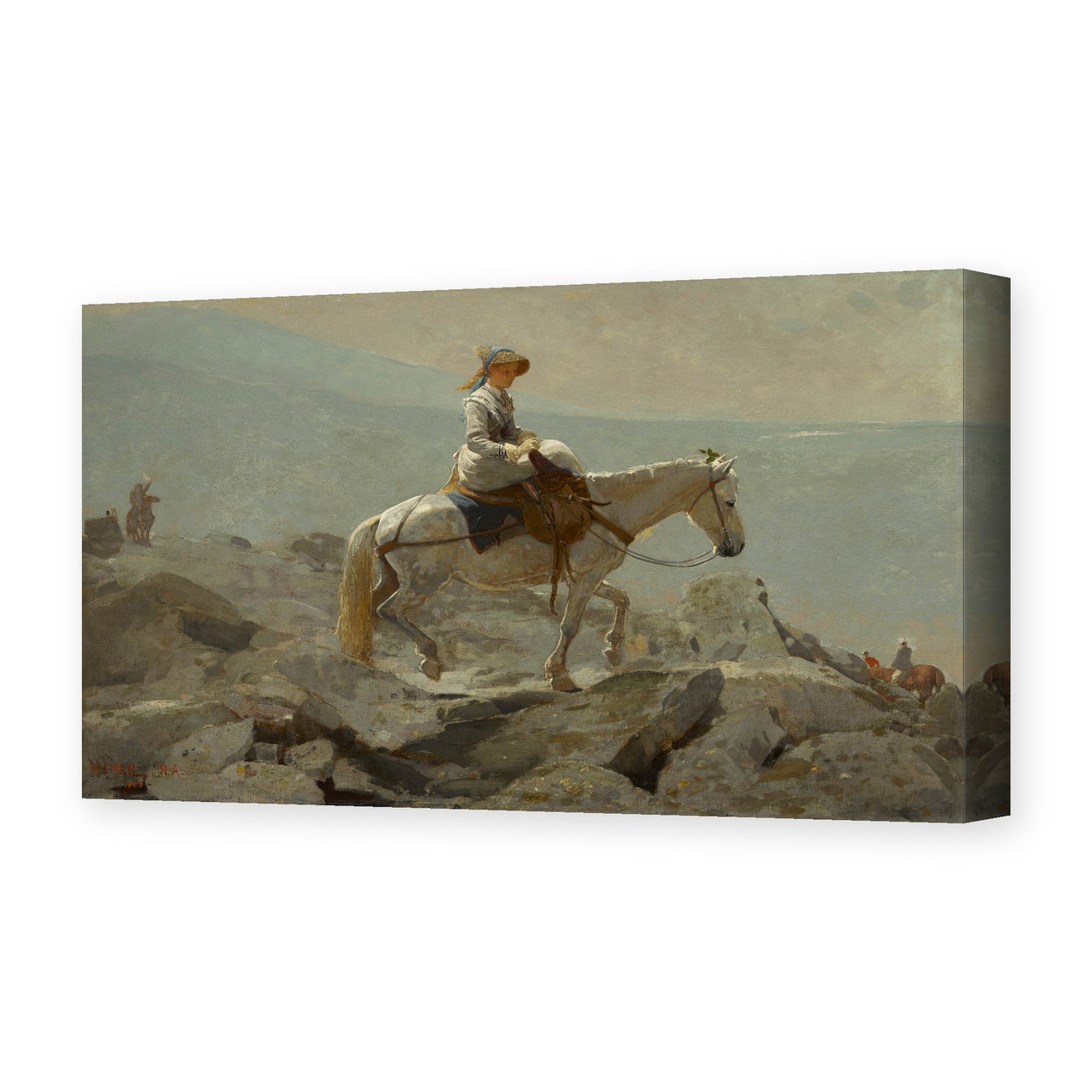 Winslow Homer's 'The Bridle Path' painting reproduced as a gallery-wrapped canvas print