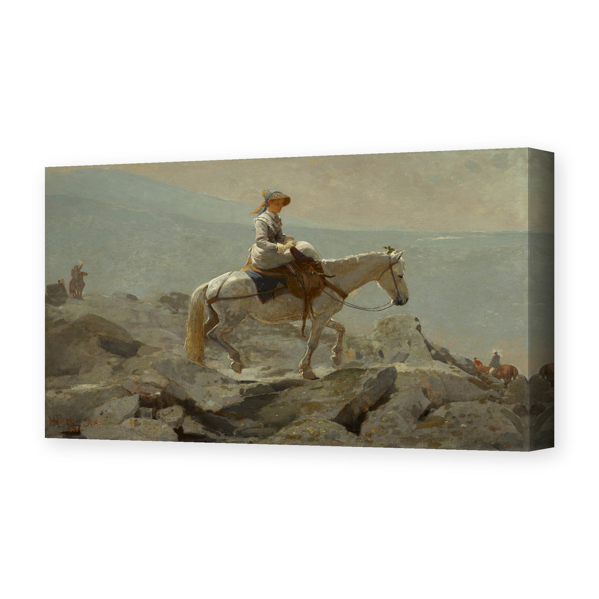 Winslow Homer's 'The Bridle Path' painting reproduced as a gallery-wrapped canvas print