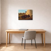 Gallery-wrapped canvas print of Winslow Homer's The Bright Side displayed on a wall in an office