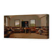Winslow Homer's 'The Country School' painting reproduced as a gallery-wrapped canvas print