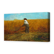 Winslow Homer's 'The Veteran in a New Field' painting reproduced as a gallery-wrapped canvas print