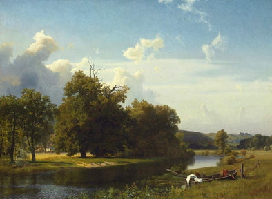 Albert Bierstadt - A River Landscape, Westphalia