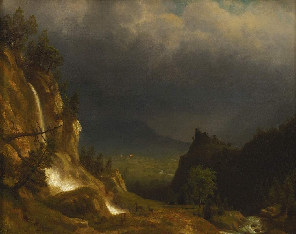 Albert Bierstadt - Evening In The Mountains