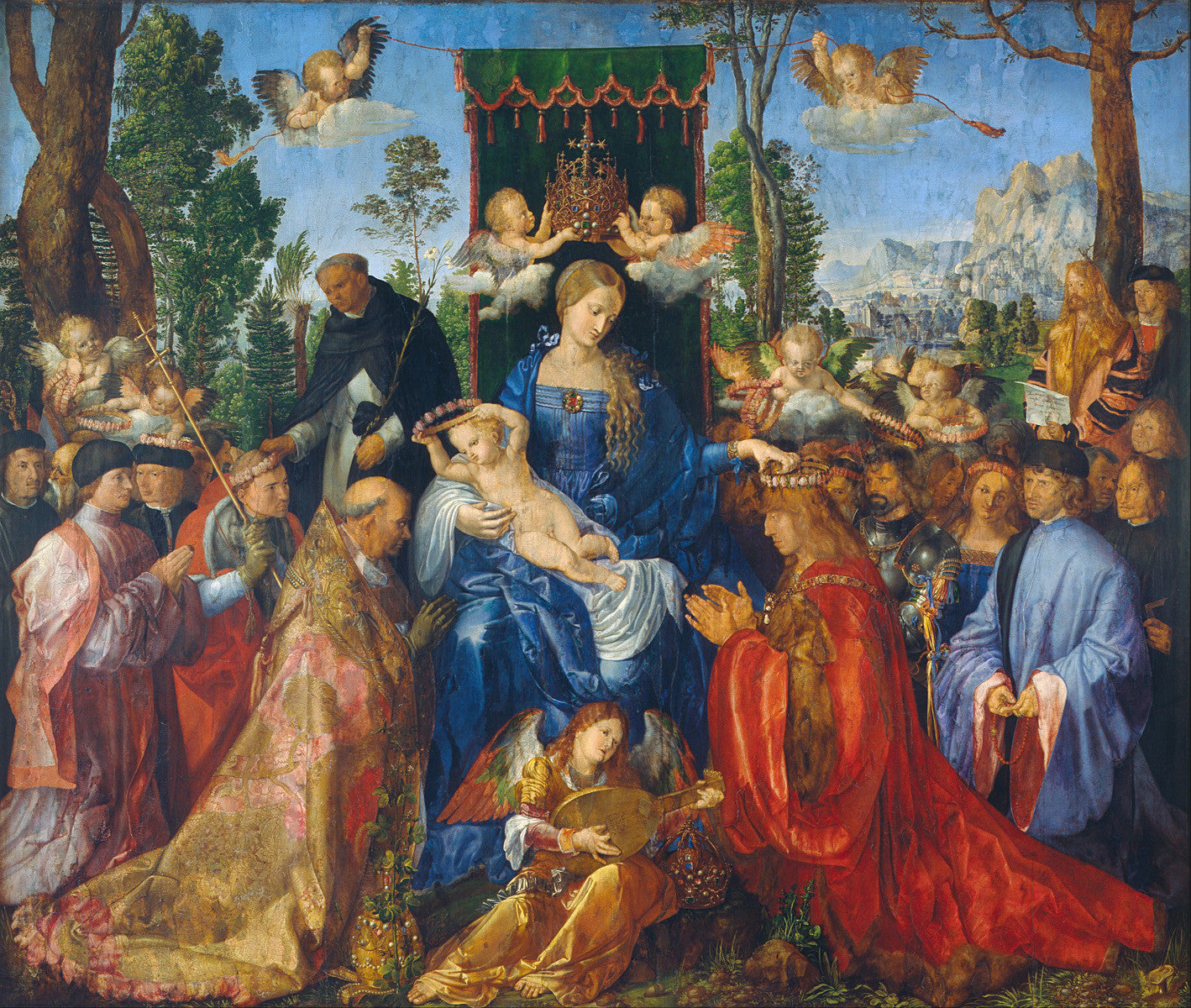 Albrecht Dürer  - Feast of Rose Garlands - Get Custom Art