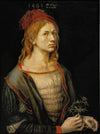 Albrecht Dürer  - Self Portrait Holding a Thistle 1493 - Get Custom Art