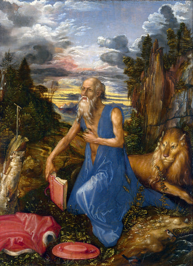 Albrecht Dürer  - St Jerome in the Wilderness - Get Custom Art