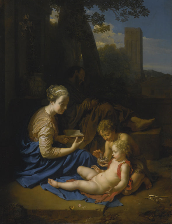 Adriaen van der Werff - The Holy Family with the Infant Saint John The Baptist - Get Custom Art