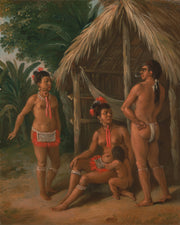 Agostino Brunias - A Leeward Islands Carib family outside a Hut - Get Custom Art