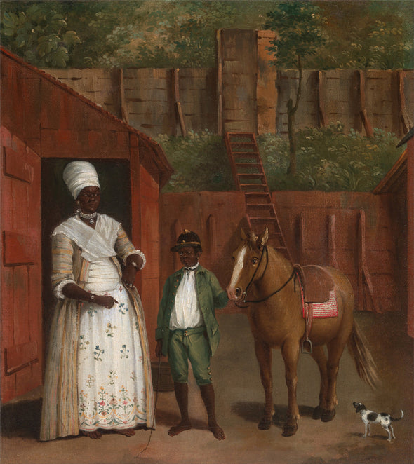 Agostino Brunias - A Mother with her Son and a Pony - Get Custom Art
