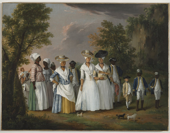 Agostino Brunias - Free Women of Color with their Children and Servants in a Landscape - Get Custom Art