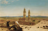 Alberto Pasini - Oriental Landscape with Mosque - Get Custom Art