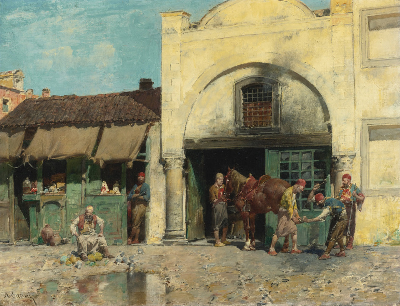 Alberto Pasini - The Blacksmith'S Shop - Get Custom Art