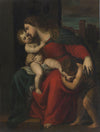 Alessandro Turchi (L'Orbetto) - Madonna and Child with the Infant St. John the Baptist - Get Custom Art