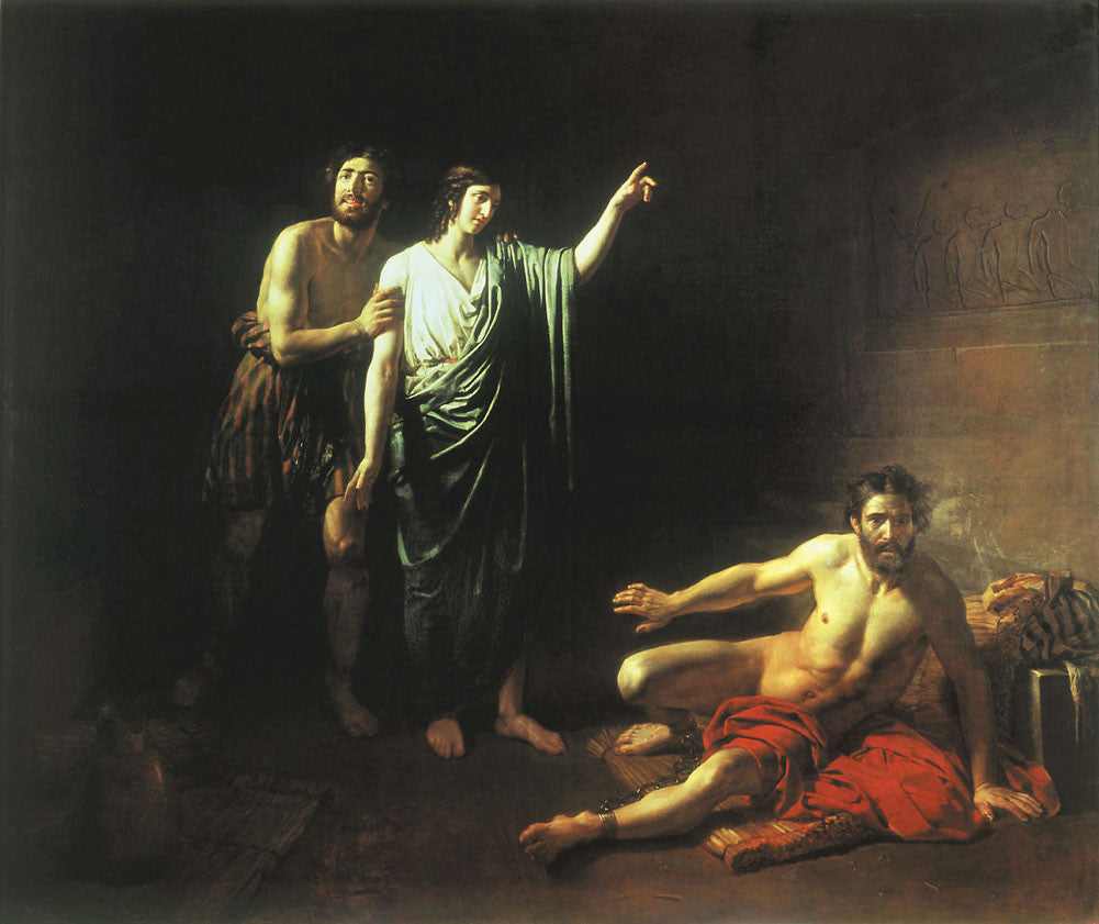 Alexander Andreyevich Ivanov - Joseph Interpreting Dreams to Butler and Baker Concluded with him in Prison