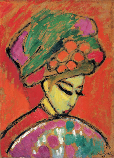 Alexej von Jawlensky - Young Girl with a Flowered Hat