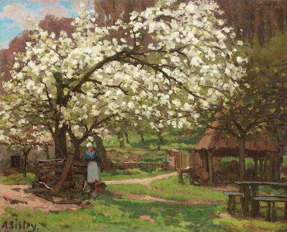 Alfred Sisley - Peasant under fruit trees - Get Custom Art