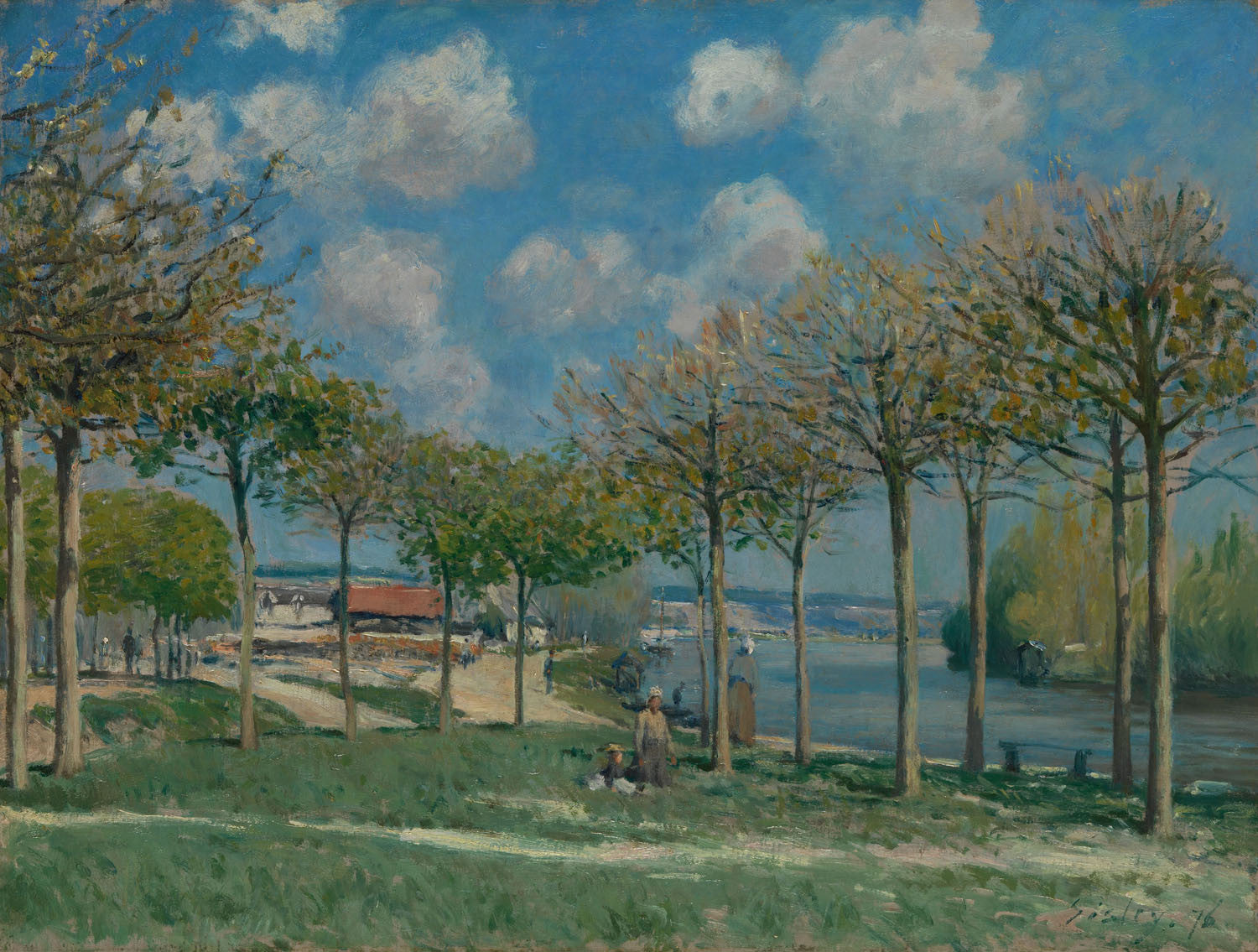 Alfred Sisley - The Road from Moret to Saint Mammès - Get Custom Art