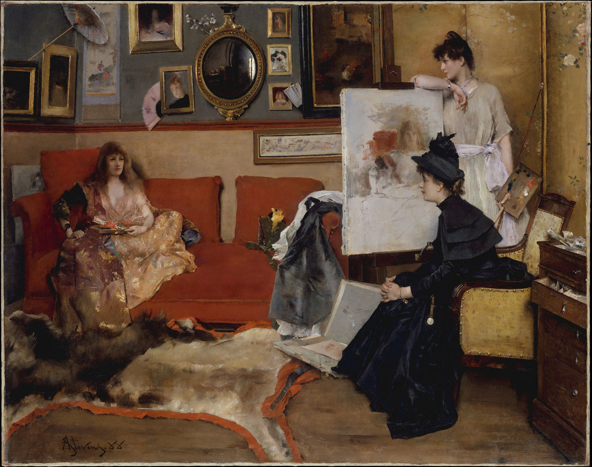 Alfred Stevens - In the Studio - Get Custom Art