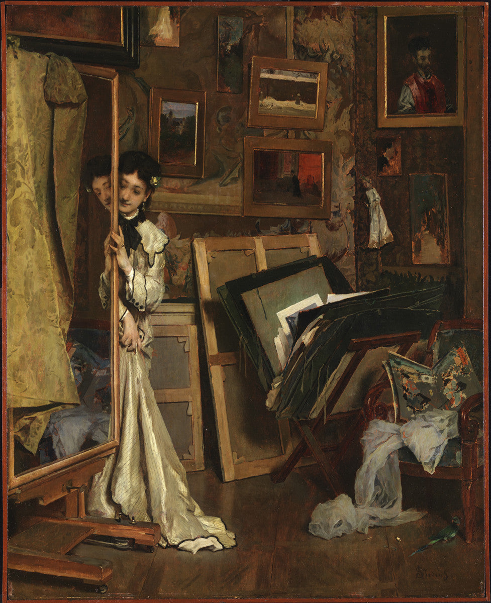 Alfred Stevens - La Psyché (My Studio) - Get Custom Art