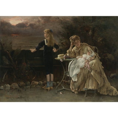 Alfred Stevens - Mother and her Children - Get Custom Art