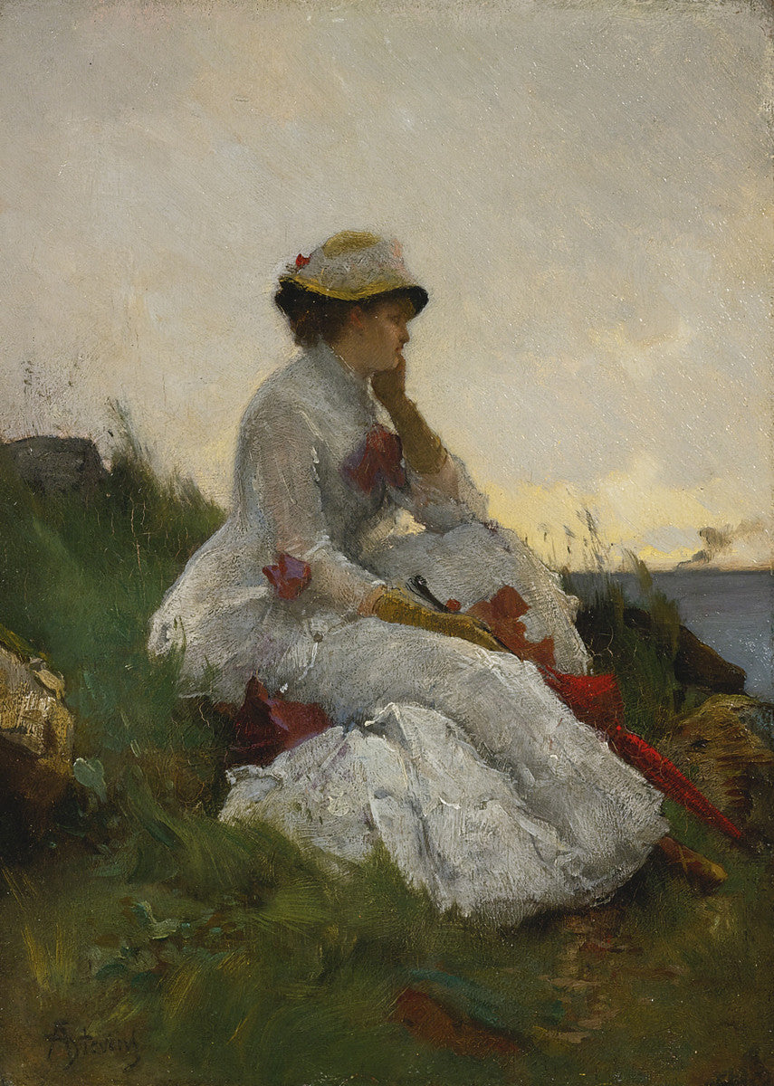 Alfred Stevens - Pensive - Get Custom Art