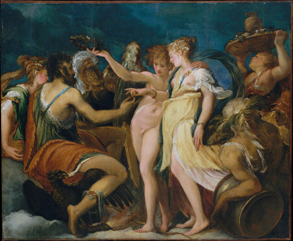 Andrea Schiavone - The Marriage of Cupid and Psyche